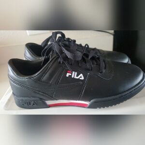 Brand New Black Fila Sneakers